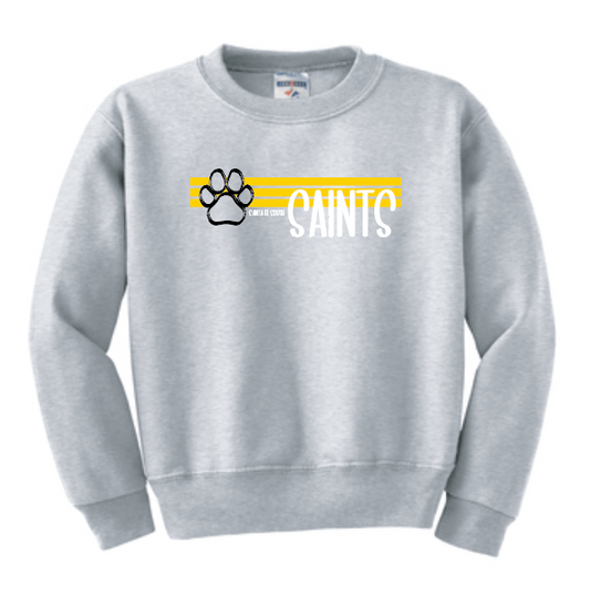 Santa Fe South~Hills ES "Paw" Design S/S Crewneck Sweatshirt