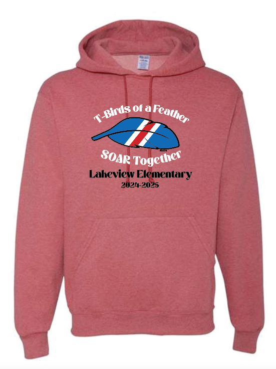 Lakeview "Feather" Design Hooded Sweatshirt (adult)