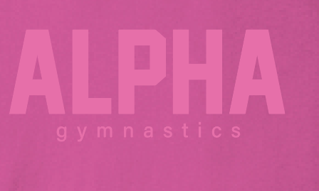 Alpha Gymnastics "Tonal Puff" Design S/S T-shirt (pink)