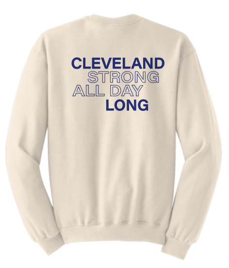 Cleveland "Strong" Design Crewneck Sweatshirt (adult)