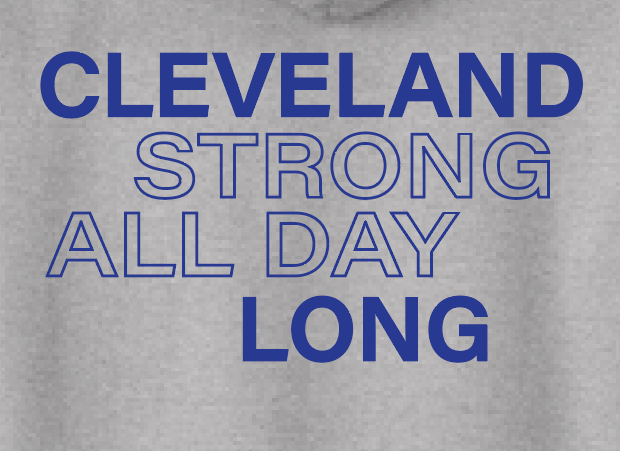 Cleveland "Strong" Design Crewneck Sweatshirt (adult)