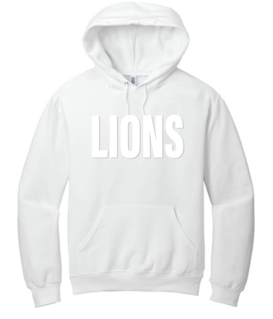 Moore Athletics "White Puff" Hooded Sweatshirt