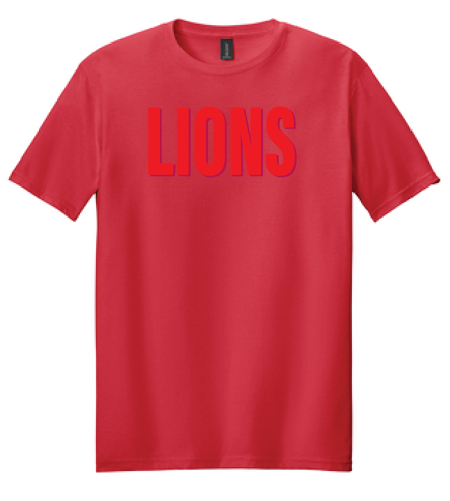 Moore Athletics "Red Puff Lions" S/S T-shirt