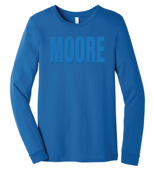 Moore Athletics "Royal Puff Moore" L/S T-shirt