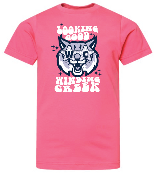 Winding Creek "Looking Good" Design S/S T-shirt (pink)