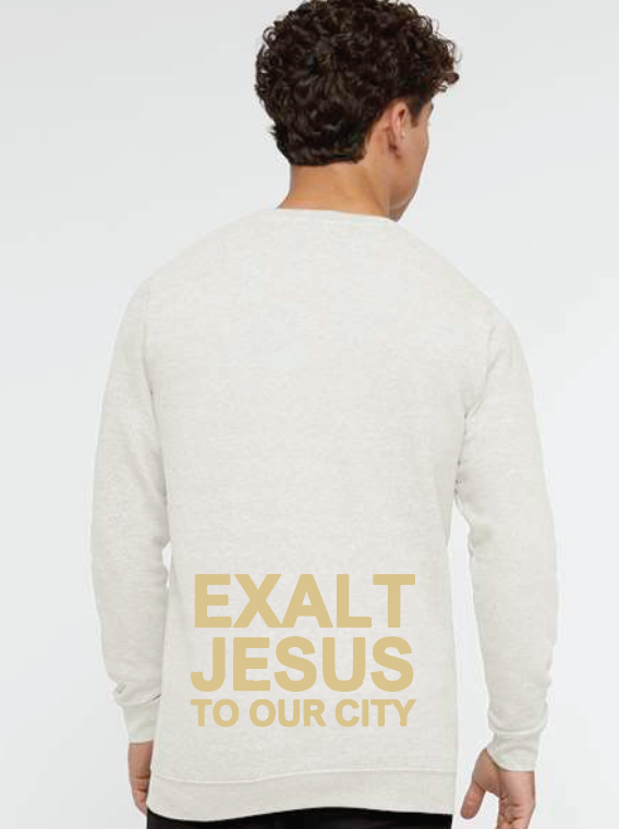 Christ Church LA T's Crewneck Sweatshirt (natural)(adult)