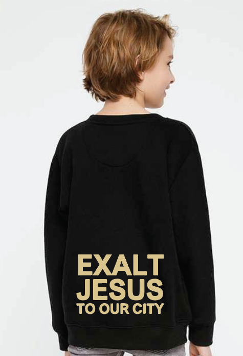 Christ Church LA T's Crewneck Sweatshirt (black)(youth)