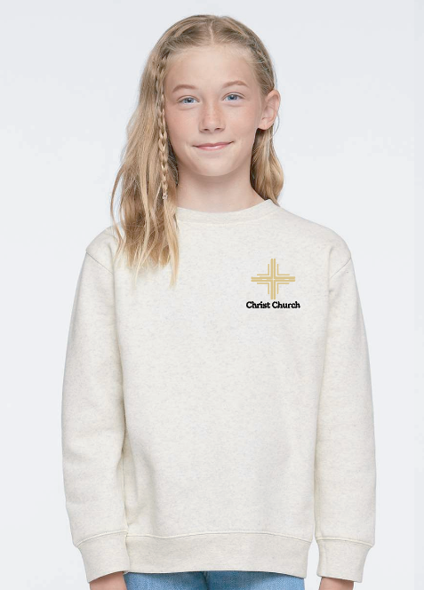 Christ Church LA T's Crewneck Sweatshirt (natural)(youth)