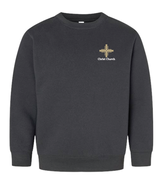 Christ Church LA T's Crewneck Sweatshirt (black)(youth)