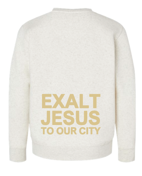 Christ Church LA T's Crewneck Sweatshirt (natural)(adult)