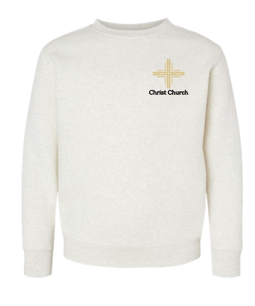 Christ Church LA T's Crewneck Sweatshirt (natural)(adult)