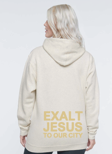 Christ Church LA T's Hooded Sweatshirt (natural)(adult)