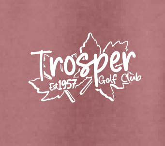 Trosper Golf Club "Logo" Design L/S T-shirt (crimson)