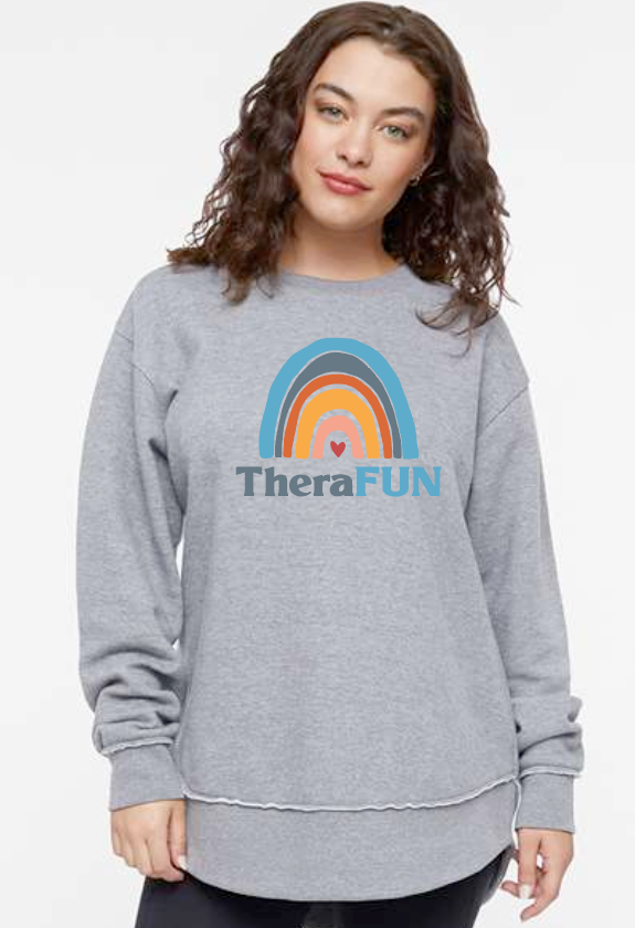 TheraFun "Logo" Design Women's Droptail Fleece