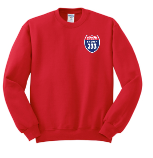 Troop 233 "Highway to Eagle" Design Crewneck Sweatshirt