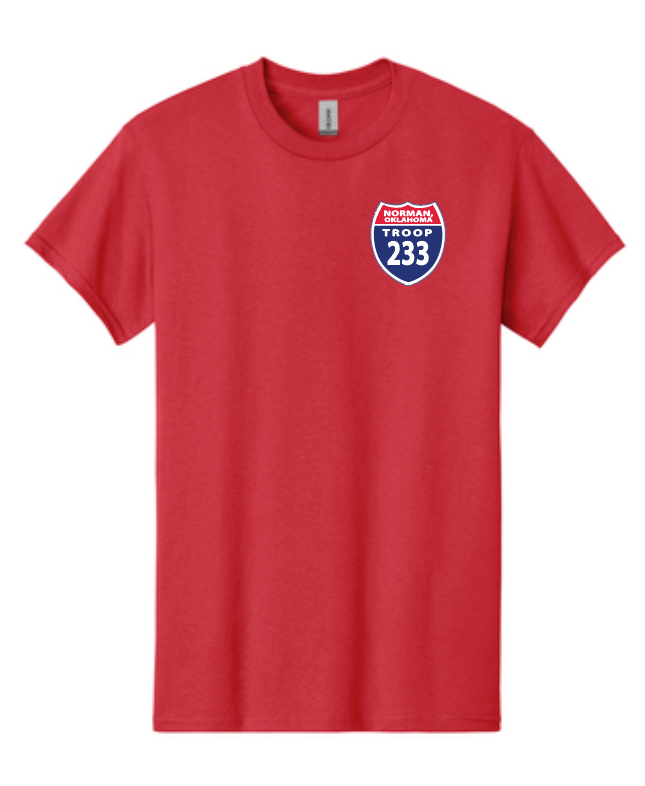 Troop 233 "Highway to Eagle" Design S/S T-shirt