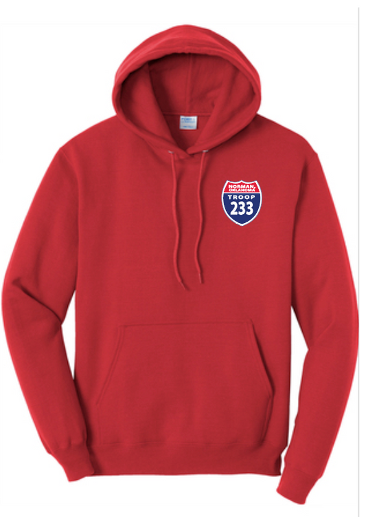 Troop 233 "Highway to Eagle" Design Hooded Sweatshirt