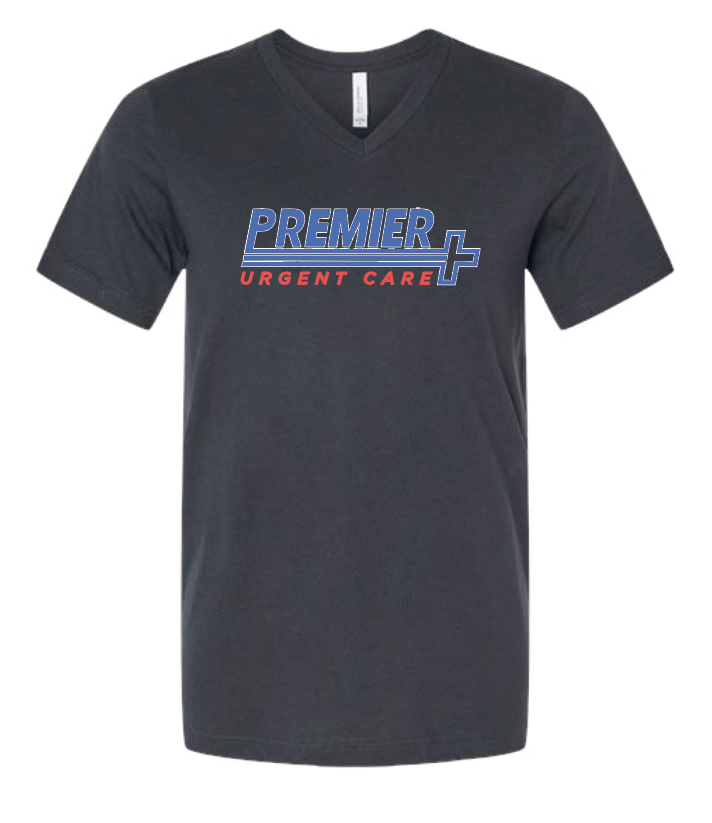 Premier Plus "Logo" S/S V-neck T-shirt (black)