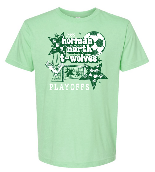 NN Girls Soccer "Playoff" Design S/S T-shirt