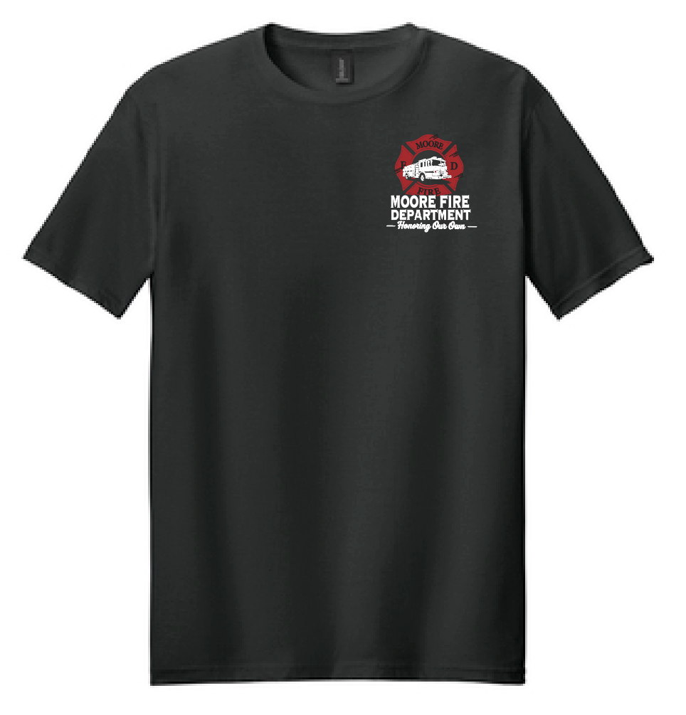 Moore Fire Department "Honoring Our Own" Design Soft S/S T-shirt