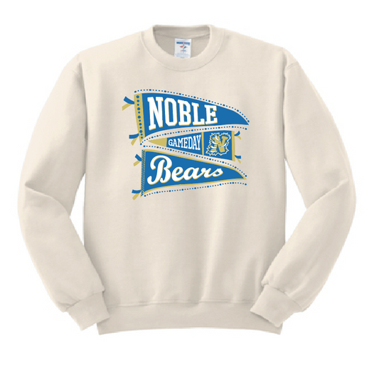 Noble Cheer "Pennants" Design Crewneck Sweatshirt