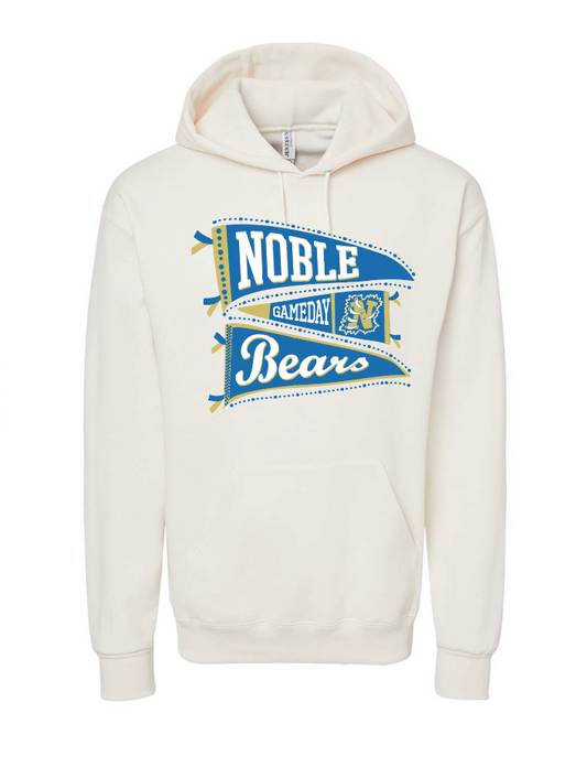 Noble Cheer "Pennants" Design Hooded Sweatshirt