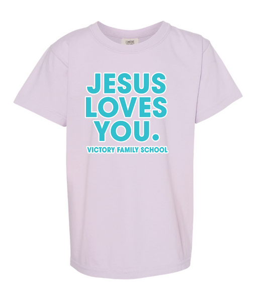 VFS "Jesus Loves You" Design Comfort Colors S/S T-shirt (orchid)
