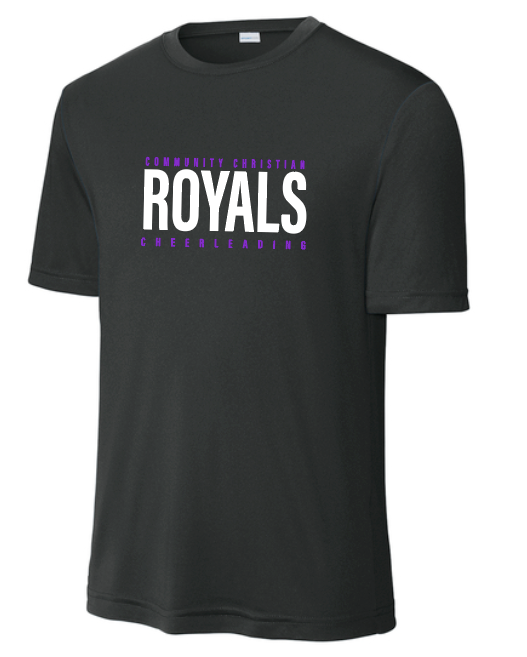 CCS Cheer "Athletic Block" Design Unisex Moisture Wicking S/S Tee