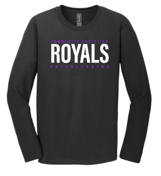 CCS Cheer "Athletic Block" Design Softstyle L/S Tee