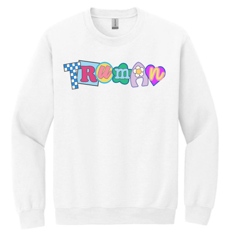 Truman "Scrapbook" Design Gildan Crewneck Sweatshirt