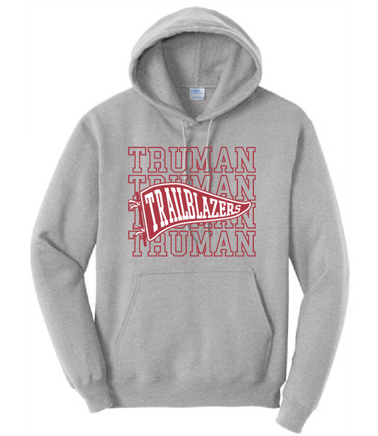 Truman "Pennant" Design Gildan Hooded Sweatshirt