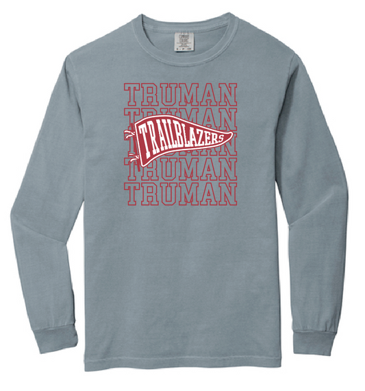 Truman "Pennant" Design Comfort Colors L/S T-shirt