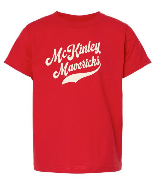 McKinley "Simple Script" Design Gildan S/S t-shirt (red)