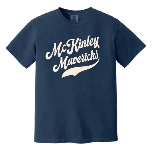 McKinley "Simple Script" Design Comfort Colors S/S t-shirt (navy)