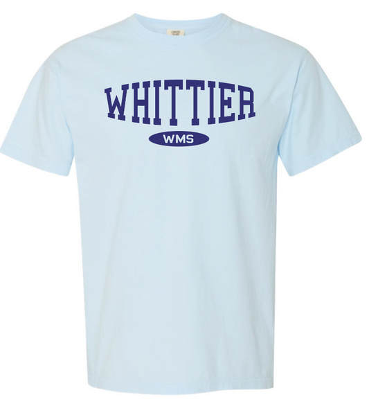 Whittier "Athletic" Design Comfort Colors S/S T-shirt (chambray)