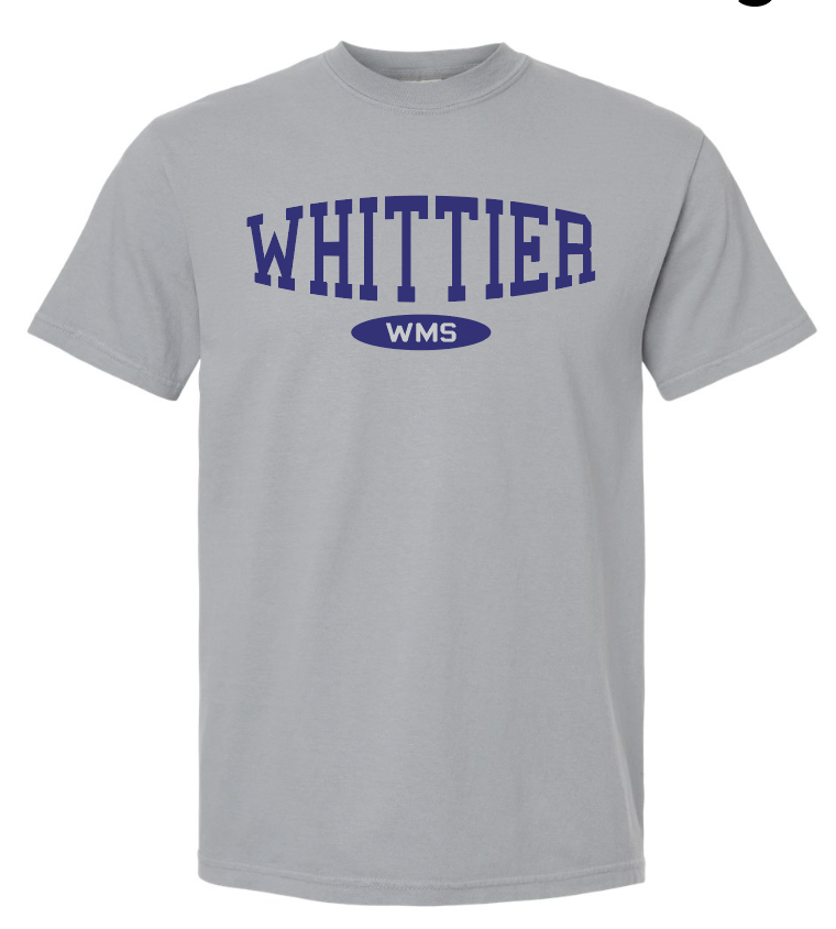 Whittier "Athletic" Design Comfort Colors S/S T-shirt (granite)