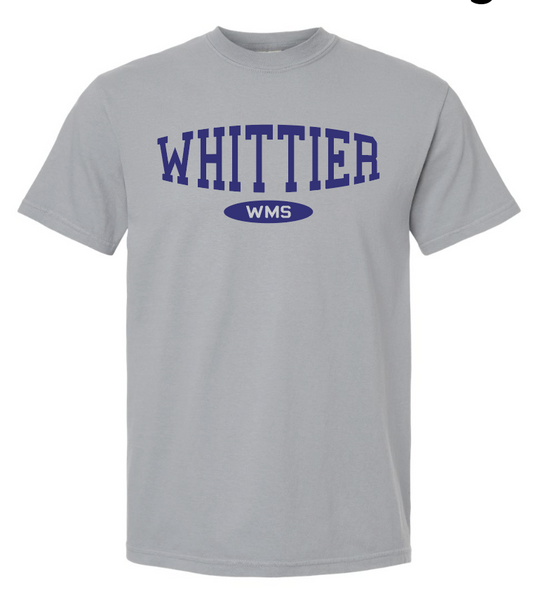 Whittier "Athletic" Design Comfort Colors S/S T-shirt (granite)