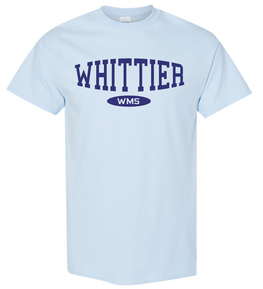 Whittier "Athletic" Design Gildan S/S T-shirt (blue)