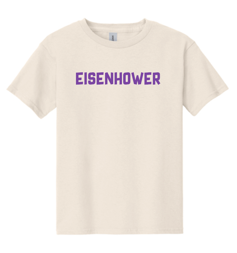 Eisenhower "Blocks" Design Gildan S/S T-shirt (natural)(f/b)