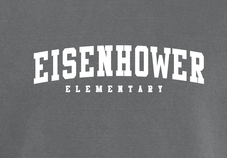 Eisenhower "Simple Arch" Design Comfort Colors Sweatshirt (pepper)