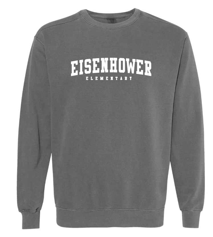 Eisenhower "Simple Arch" Design Comfort Colors Sweatshirt (pepper)