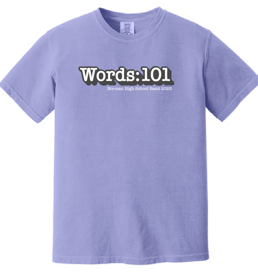 NHS Band "Show Shirt" Design Comfort Colors S/S T-shirt (violet)