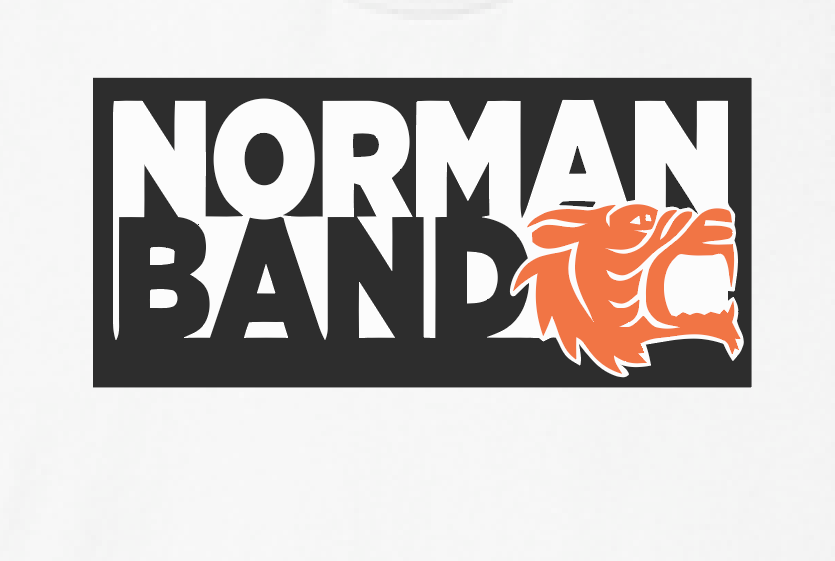 NHS Band "Block Logo" Design Softstyle S/S T-shirt (white)