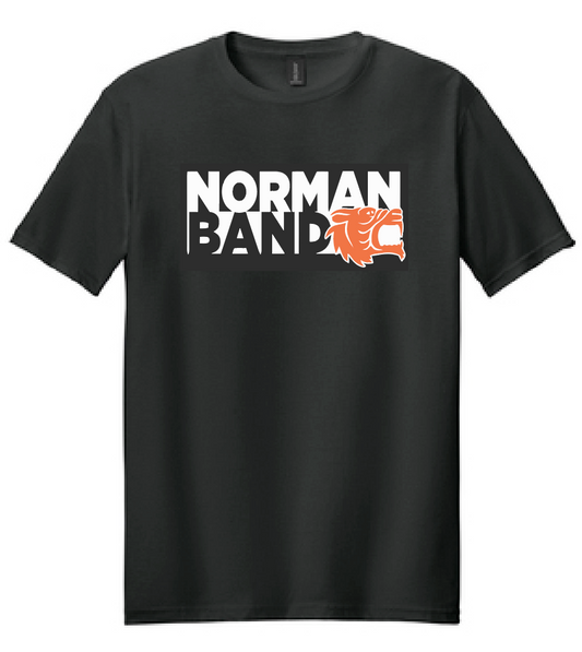 NHS Band "Block Logo" Design Softstyle S/S T-shirt (black)
