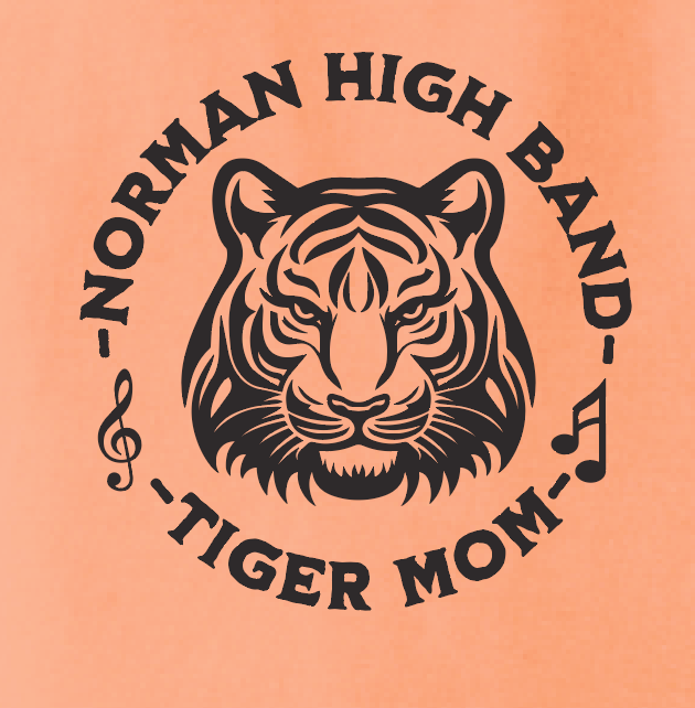 NHS Band "Tiger Mom" Design Comfort Colors S/S T-shirt (orange)