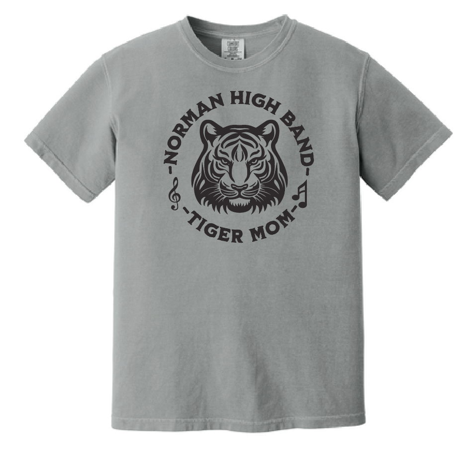 NHS Band "Tiger Mom" Design Comfort Colors S/S T-shirt (granite)