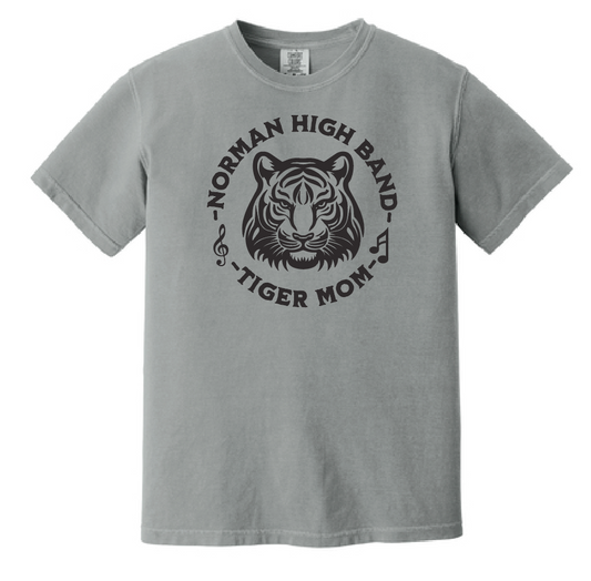 NHS Band "Tiger Mom" Design Comfort Colors S/S T-shirt (granite)