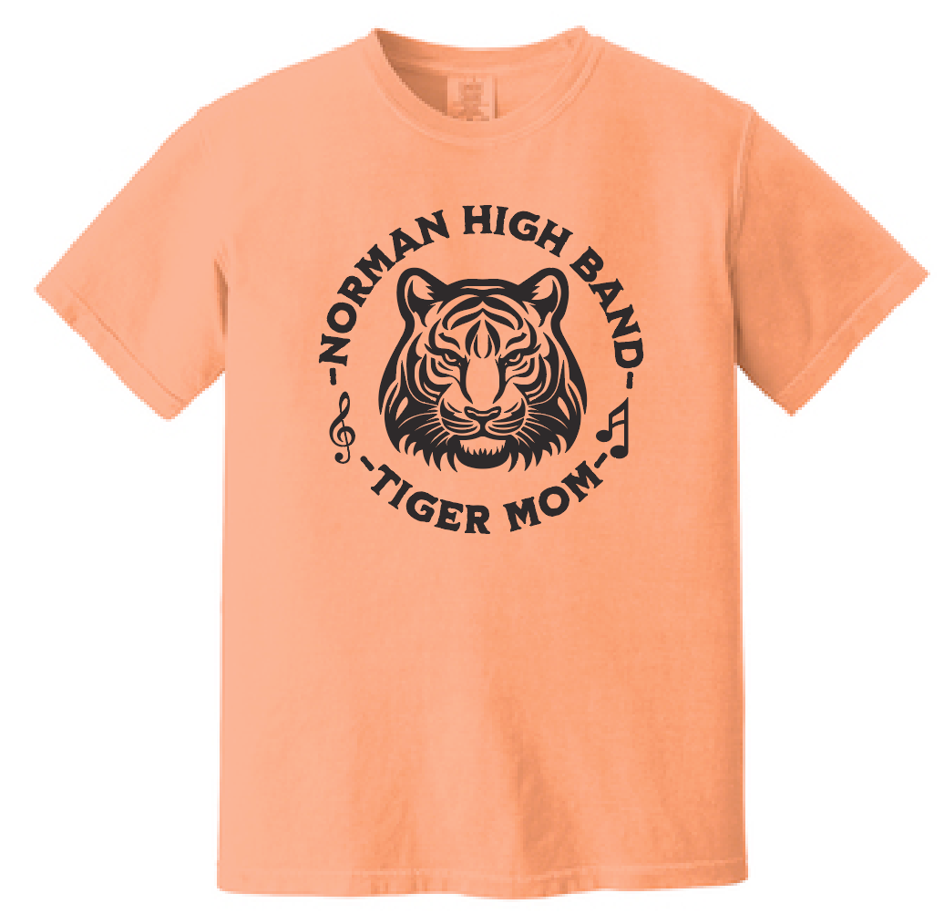NHS Band "Tiger Mom" Design Comfort Colors S/S T-shirt (orange)