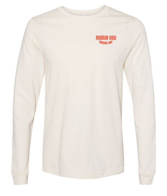 NHS Band "Marching Band" Design Tultex L/S T-shirt (natural)