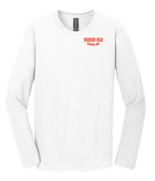 NHS Band "Marching Band" Design Softstyle L/S T-shirt (white)